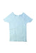 A Blue Short Sleeve Tops from Seed in size 7Y for girl. (Back View)