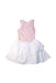 A Multicolour Sleeveless Dresses from Seed in size 7Y for girl. (Back View)