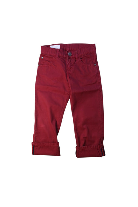 A Burgundy Casual Pants from Gucci in size 3T for boy. (Front View)