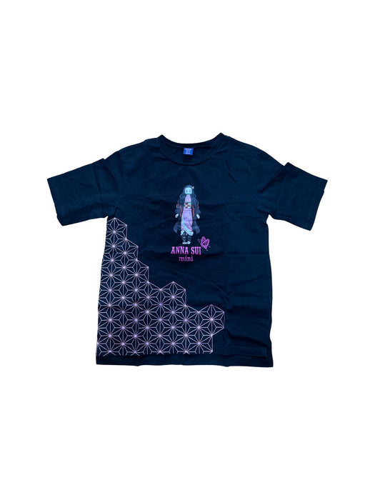 A Black Short Sleeve T Shirts from Anna Sui in size 8Y for girl. (Front View)