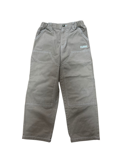 A Beige Casual Pants from XLARGE Kids in size 7Y for boy. (Front View)