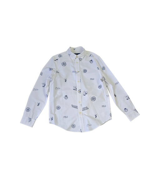 A White Long Sleeve Shirts from Ralph Lauren in size 14Y for boy. (Front View)
