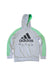 A Grey Hooded Sweatshirts from Adidas in size 14Y for neutral. (Front View)