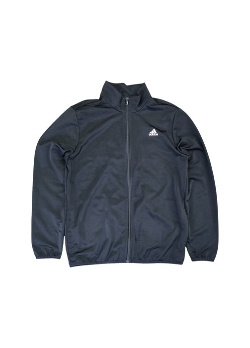 A Black Lightweight Jackets from Adidas in size 14Y for neutral. (Front View)