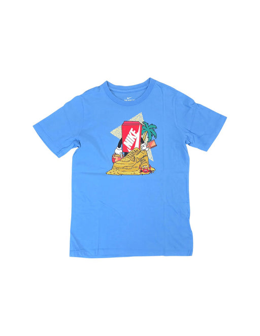 A Blue Short Sleeve T Shirts from Nike in size 12Y for neutral. (Front View)