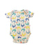 A Multicolour Short Sleeve Bodysuits from Piccalilly in size 12-18M for neutral. (Front View)