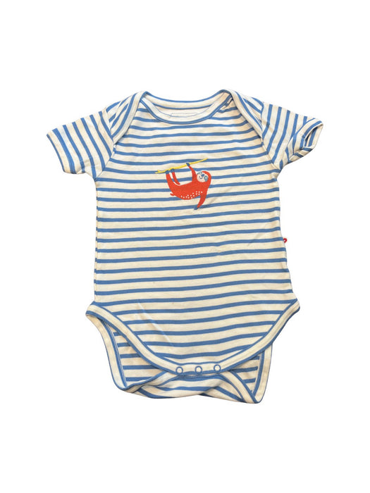 A Blue Short Sleeve Bodysuits from Piccalilly in size 12-18M for neutral. (Front View)