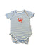A Blue Short Sleeve Bodysuits from Piccalilly in size 12-18M for neutral. (Front View)