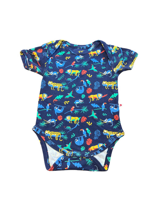 A Blue Short Sleeve Bodysuits from Piccalilly in size 12-18M for neutral. (Front View)