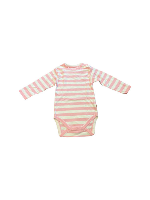 A Pink Long Sleeve Bodysuits from Piccalilly in size 12-18M for neutral. (Front View)
