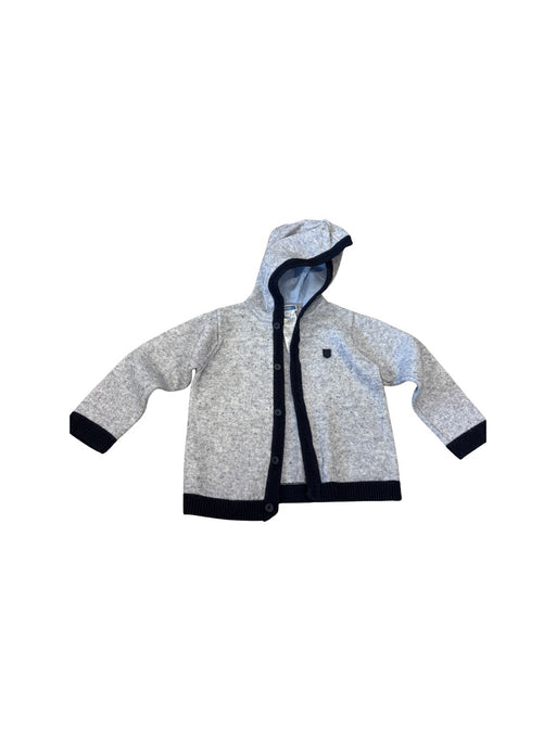 A Grey Zippered Sweatshirts from Jacadi in size 2T for neutral. (Front View)