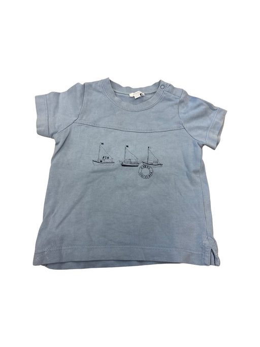 A Blue Short Sleeve T Shirts from Jacadi in size 12-18M for boy. (Front View)