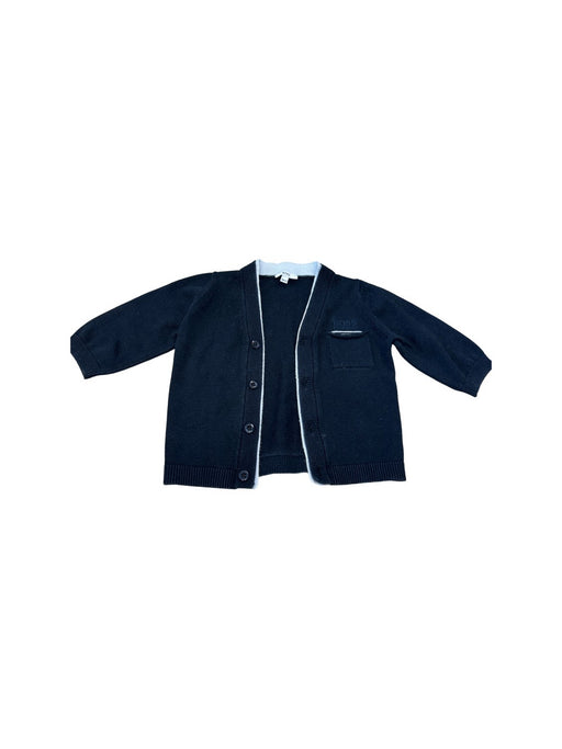 A Navy Cardigans from Boss in size 3-6M for boy. (Front View)
