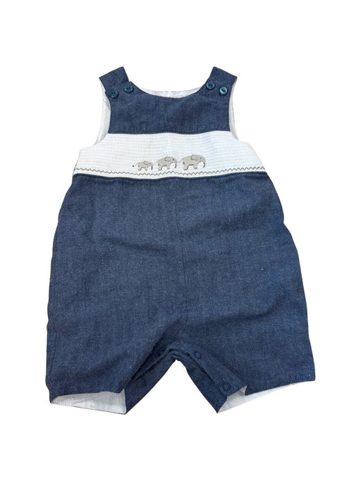 A Blue Sleeveless Rompers from Thomas Brown in size 12-18M for boy. (Front View)