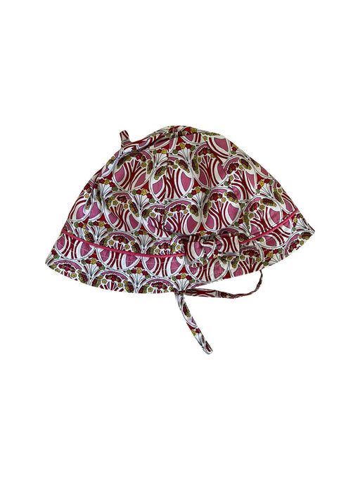 A Red Sun Hats from Jacadi in size 3-6M for girl. (Front View)
