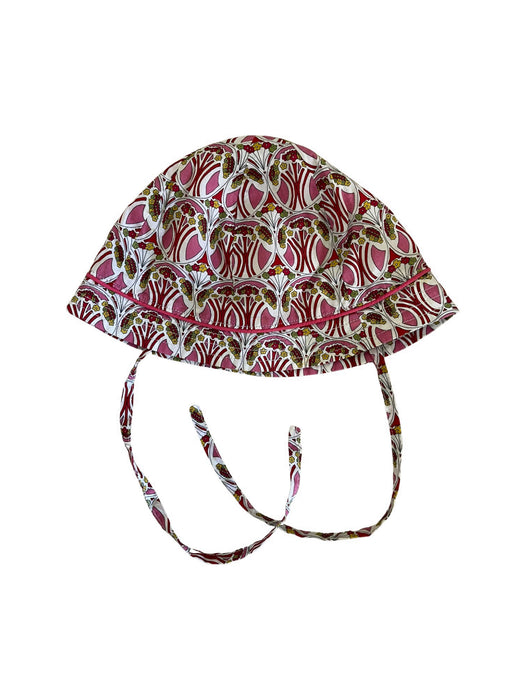 A Red Sun Hats from Jacadi in size 3-6M for girl. (Back View)