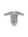 A Grey Long Sleeve Bodysuits from Petit Bateau in size 0-3M for girl. (Front View)