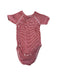 A Red Short Sleeve Bodysuits from Petit Bateau in size 0-3M for neutral. (Front View)
