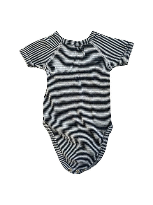 A Blue Short Sleeve Bodysuits from Petit Bateau in size 0-3M for neutral. (Back View)