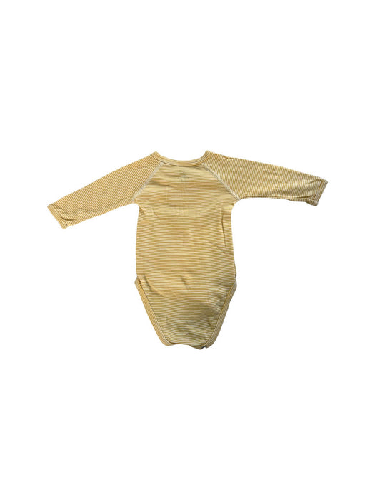 A Yellow Long Sleeve Bodysuits from Petit Bateau in size 0-3M for neutral. (Back View)