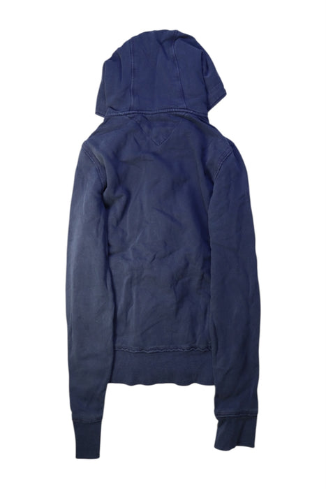 A Navy Zippered Sweatshirts from Tommy Hilfiger in size 14Y for boy. (Back View)