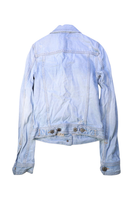 A Blue Lightweight Jackets from Abercrombie & Fitch in size 14Y for girl. (Back View)