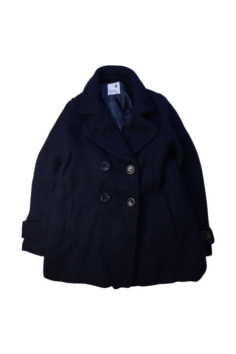A Navy Coats from earth music&ecology in size 14Y for girl. (Front View)