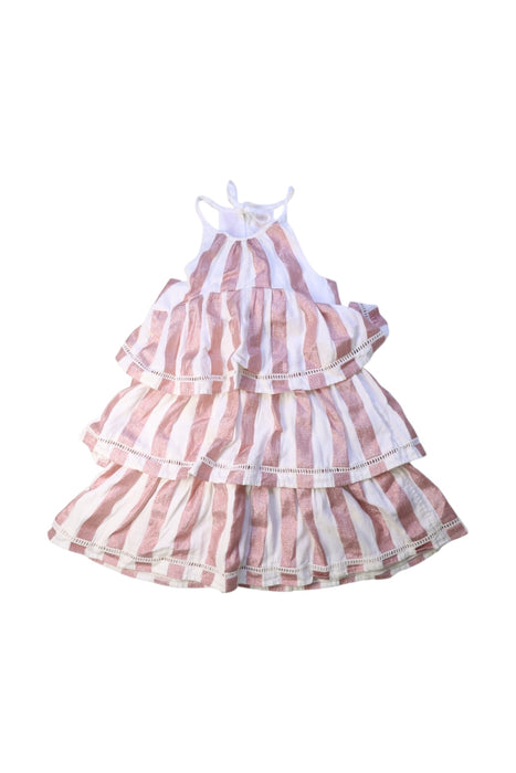 A Pink Sleeveless Dresses from Country Road in size 4T for girl. (Front View)