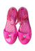 A Pink Flats from Mini Melissa in size 6T for girl. (Back View)