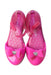 A Pink Flats from Mini Melissa in size 6T for girl. (Back View)