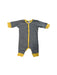 A Yellow Long Sleeve Rompers from Petit Bateau in size 0-3M for neutral. (Front View)