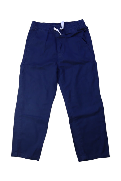 A Blue Casual Pants from Petit Bateau in size 6T for boy. (Front View)