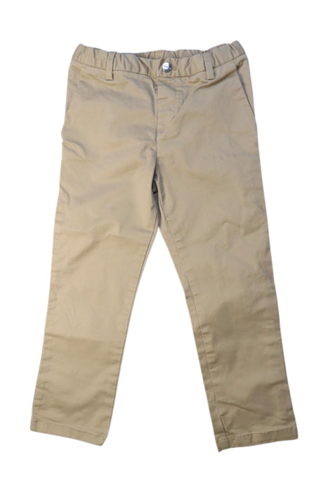 A Beige Casual Pants from Jacadi in size 4T for boy. (Front View)