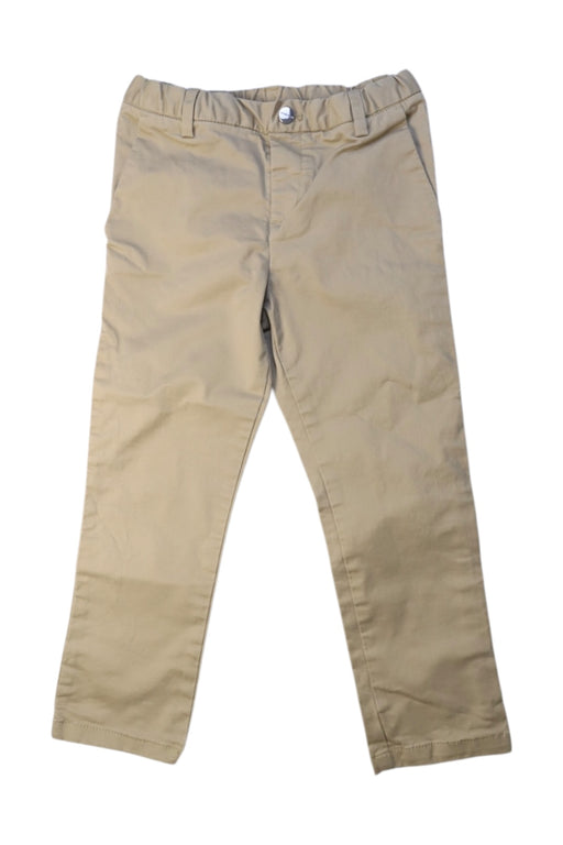 A Beige Casual Pants from Jacadi in size 4T for boy. (Front View)