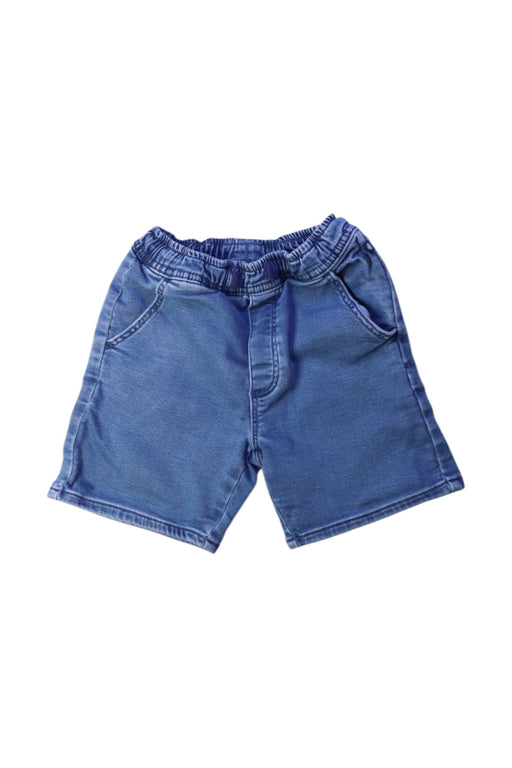 A Blue Shorts from Petit Bateau in size 6T for boy. (Front View)
