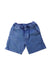 A Blue Shorts from Petit Bateau in size 6T for boy. (Front View)