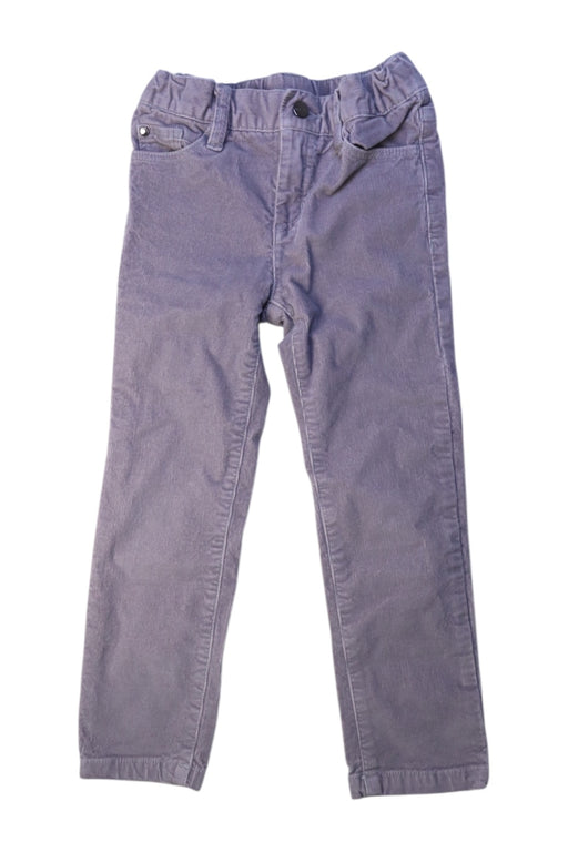 A Purple Casual Pants from Jacadi in size 5T for boy. (Front View)