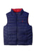 A Navy Outerwear Vests from Polo Ralph Lauren in size 6T for boy. (Front View)