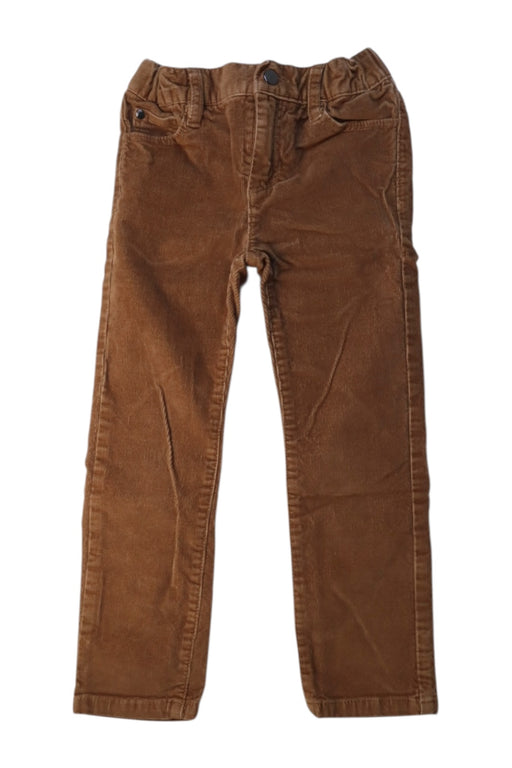 A Brown Casual Pants from Jacadi in size 5T for boy. (Front View)