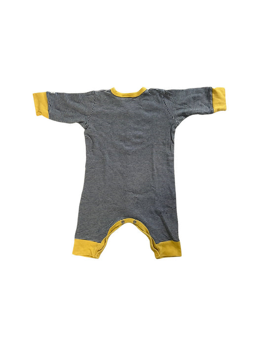 A Yellow Long Sleeve Rompers from Petit Bateau in size 0-3M for neutral. (Back View)