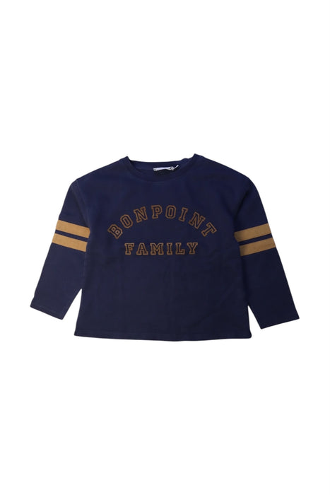 A Navy Long Sleeve Tops from Bonpoint in size 4T for boy. (Front View)