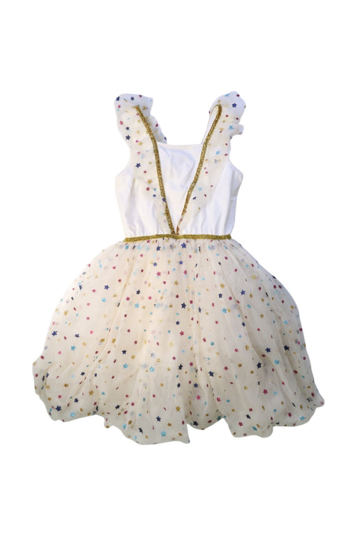 A Multicolour Sleeveless Dresses from Rock Your Kid in size 6T for girl. (Front View)