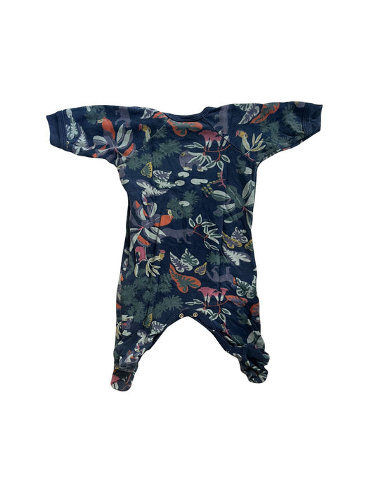 A Blue Onesies from Petit Bateau in size 0-3M for boy. (Back View)