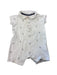 A White Short Sleeve Rompers from The Little White Company in size 3-6M for boy. (Front View)
