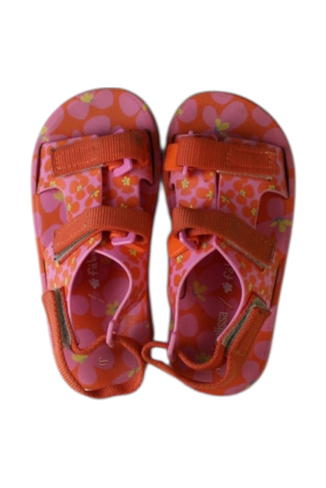 A Multicolour Sandals from Mini Melissa in size 4T for girl. (Back View)