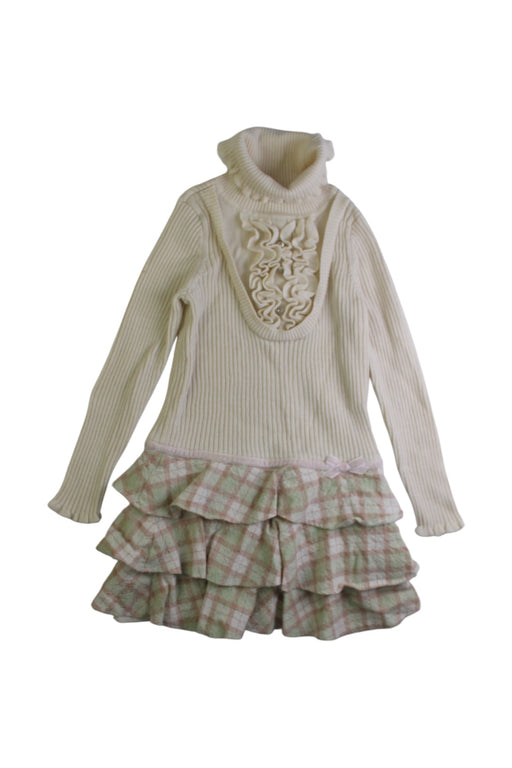 A Ivory Sweater Dresses from Nicholas & Bears in size 4T for girl. (Front View)