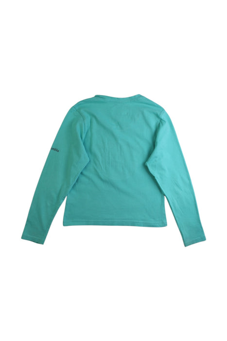 A Teal Long Sleeve Shirts from Columbia in size 4T for neutral. (Back View)