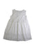 A White Sleeveless Dresses from Bonpoint in size 4T for girl. (Front View)