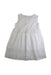 A White Sleeveless Dresses from Bonpoint in size 4T for girl. (Front View)