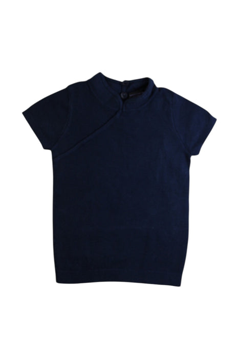 A Navy Short Sleeve Tops from Shanghai Tang in size 4T for girl. (Front View)